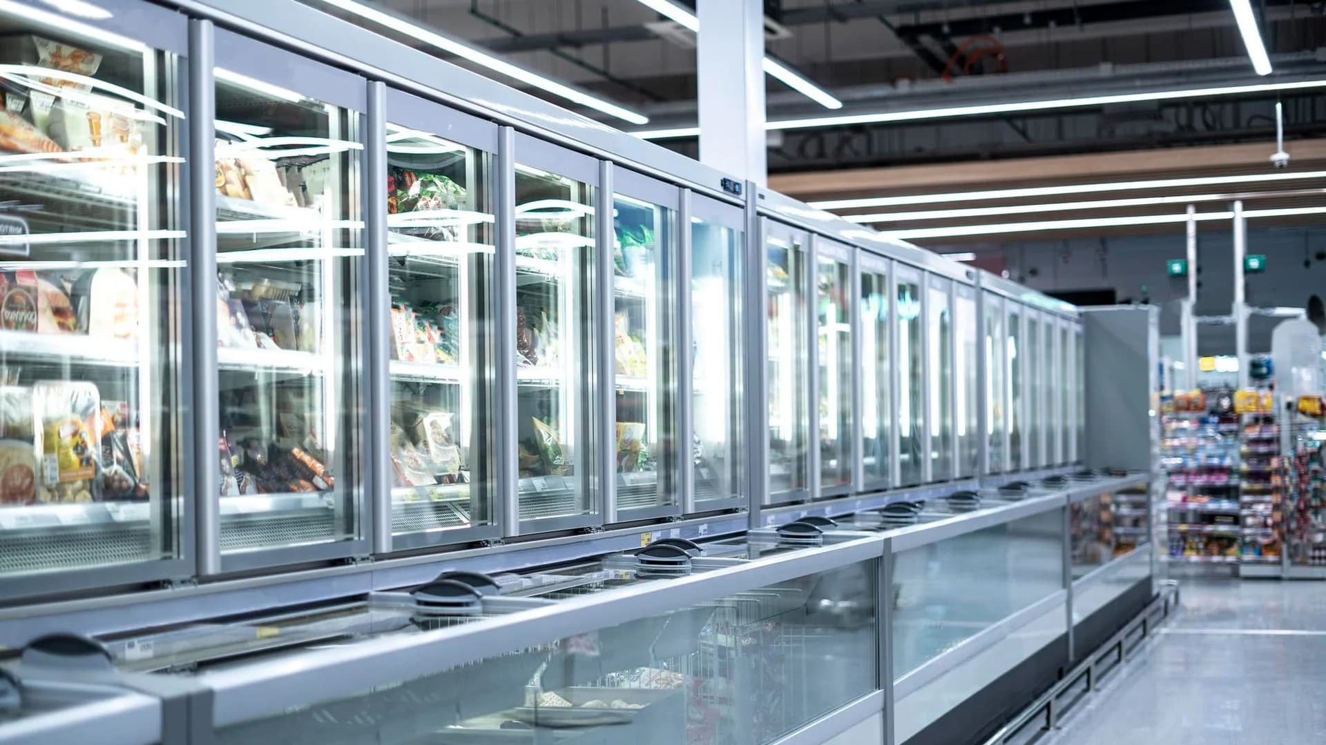 Commercial refrigeration plant in a machine room, equipment covered by Germany's ChemKlimaschutzV certification