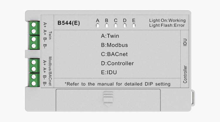 Hisense Control Box B544 E Modbus TCP template