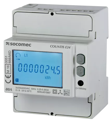 Socomec Socomec COUNTIS E24 3PH 80A MODBUS MID Modbus RTU template